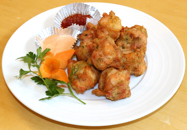 若鶏の中華風唐揚げ　青のり風味